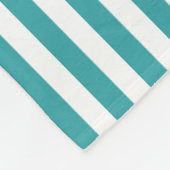 Couverture Polaire Décor Vert Blancs Tendance Couleurs Modernes (Coin)