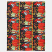 Couverture Polaire Décoration Citrouille Festive d'automne (Devant)