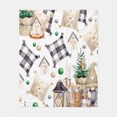 Couverture Polaire Décoration de Noël Gnome (Devant)