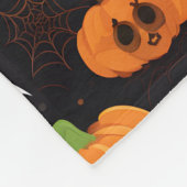 Couverture Polaire décoration d'halloween (Coin)