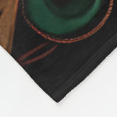 Couverture Polaire Décoration Motif en bronze vert (Coin)