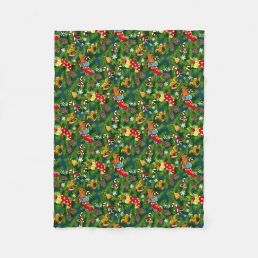 Couverture Polaire Décorations de Noël Motif (Devant)