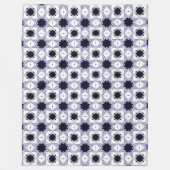 Couverture Polaire Decorative geometric patterned baby blue star (Devant)