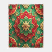 Couverture Polaire Decorative Red Green Fleece Blanket (Devant)