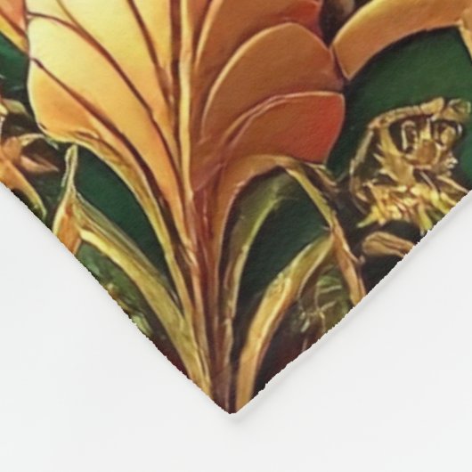 Couverture Polaire Decorative Red Green Fleece Blanket (Coin)