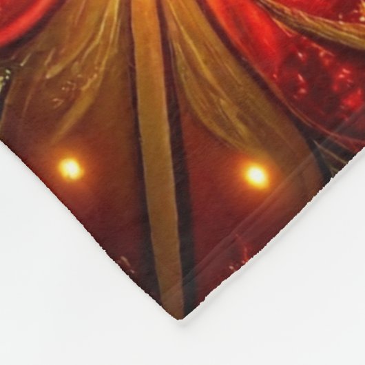 Couverture Polaire Decorative Red Green Fleece Blanket (Coin)