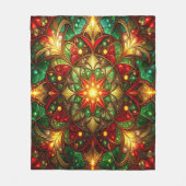 Couverture Polaire Decorative Red Green Fleece Blanket (Devant)