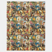 Couverture Polaire Découpage Vintage traditionnel Halloween (Devant)