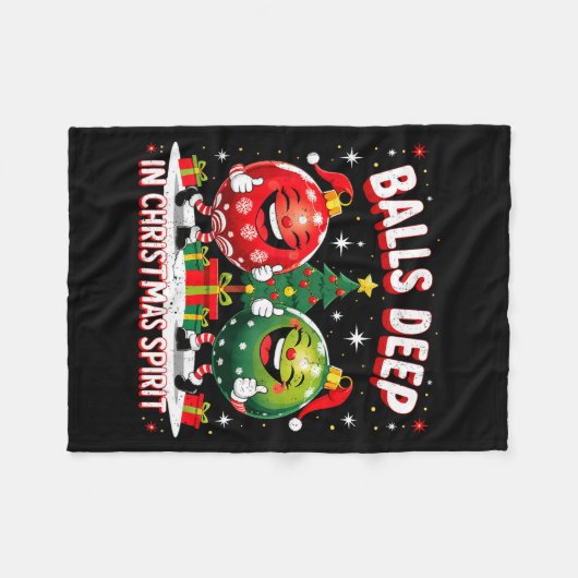 Couverture Polaire Deep In Christmas Srit Funny Ornament  (Devant (Horizontal))