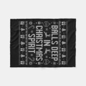 Couverture Polaire Deep In The Christmas Srit Couples Matching Ugly (Devant (Horizontal))