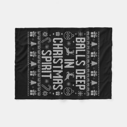 Couverture Polaire Deep In The Christmas Srit Couples Matching Ugly  (Devant (Horizontal))