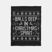 Couverture Polaire Deep In The Christmas Srit Couples Matching Ugly (Devant)