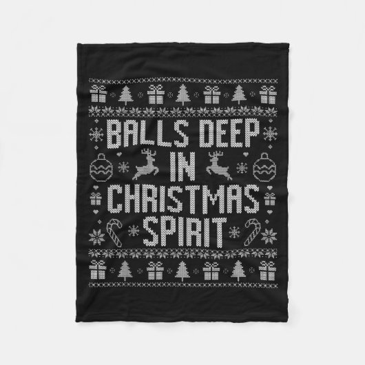 Couverture Polaire Deep In The Christmas Srit Couples Matching Ugly (Devant)