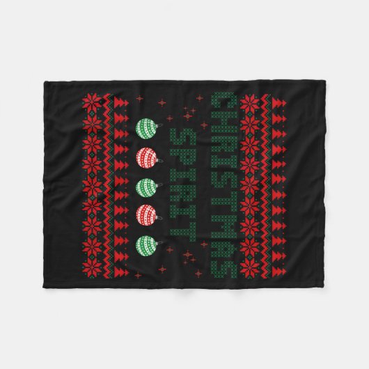 Couverture Polaire Deep In The Christmas Srit Matching Couples Ugly  (Devant (Horizontal))