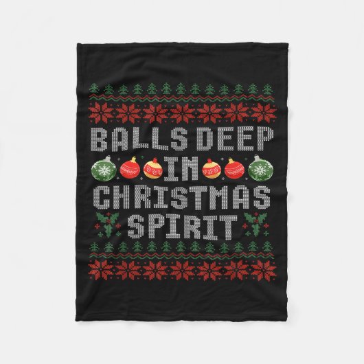 Couverture Polaire Deep In The Christmas Srit Matching Couples Ugly (Devant)