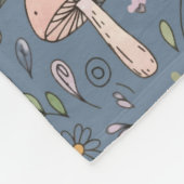 Couverture Polaire Deep Slate Gray Fungi | Cozy Neutral Housewarming (Coin)