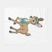 Couverture Polaire Deer at Fitness with Towel (Devant (Horizontal))
