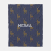Couverture Polaire Deer Hunter Buck Motif personnalisé (Devant)