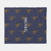 Couverture Polaire Deer Hunter Buck Motif personnalisé (Devant (Horizontal))