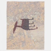 Couverture Polaire Deer Petroglyph Rinconada Canyon NM (Devant)