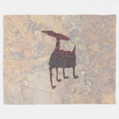 Couverture Polaire Deer Petroglyph Rinconada Canyon NM (Devant (Horizontal))