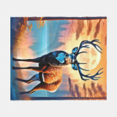 Couverture Polaire Deer Stance Lune (Devant (Horizontal))