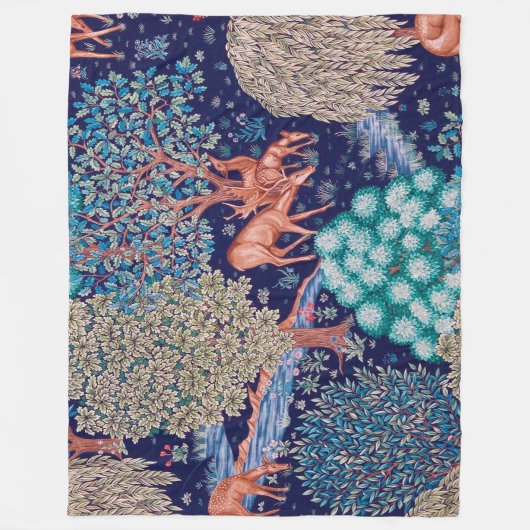 Couverture Polaire Deers dans The Forest, William Morris (Devant)