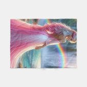 Couverture Polaire Déesse de la Vale arc-en-ciel (Devant (Horizontal))