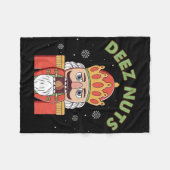 Couverture Polaire Deez Nuages Nutcracker Nut Hommes Femmes Fun Noël  (Devant (Horizontal))