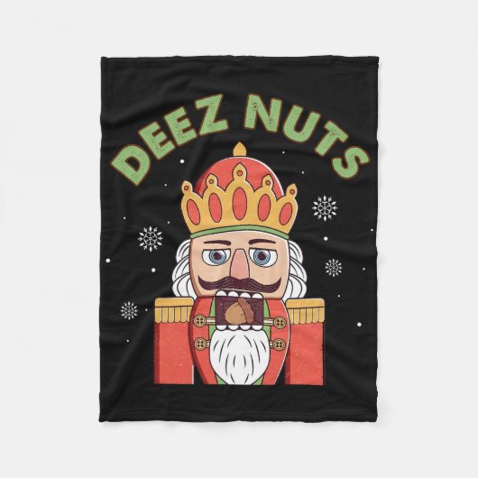 Couverture Polaire Deez Nuages Nutcracker Nut Hommes Femmes Fun Noël  (Devant)