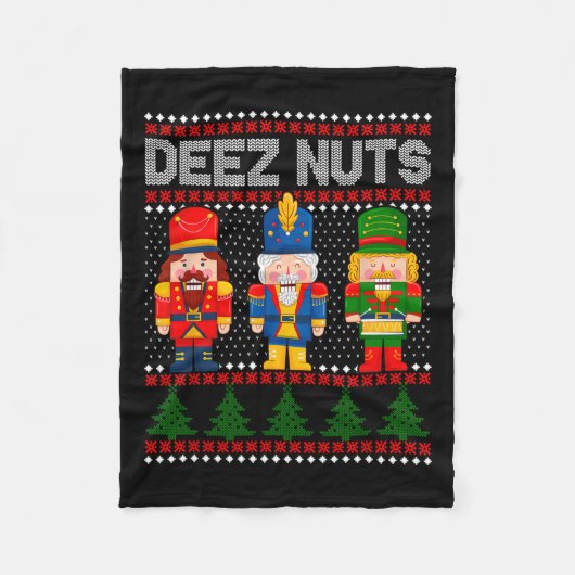 Couverture Polaire Deez Nuds Nutcracker Fun Vilain Noël (Devant)