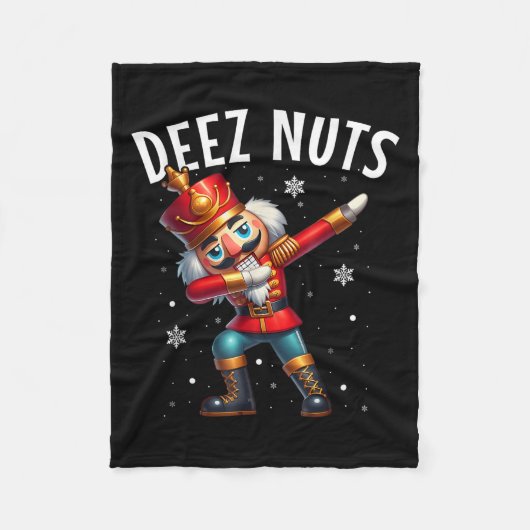 Couverture Polaire Deez Nuts Nutcracker Nut Drôle Hommes Femmes Drôle (Devant)