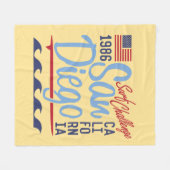 Couverture Polaire Défi 1986 de surf de San Diego (Devant (Horizontal))