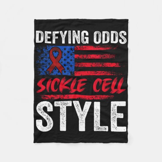 Couverture Polaire Défier Les Odds Style Cellule Faucille Nous Patrio (Devant)