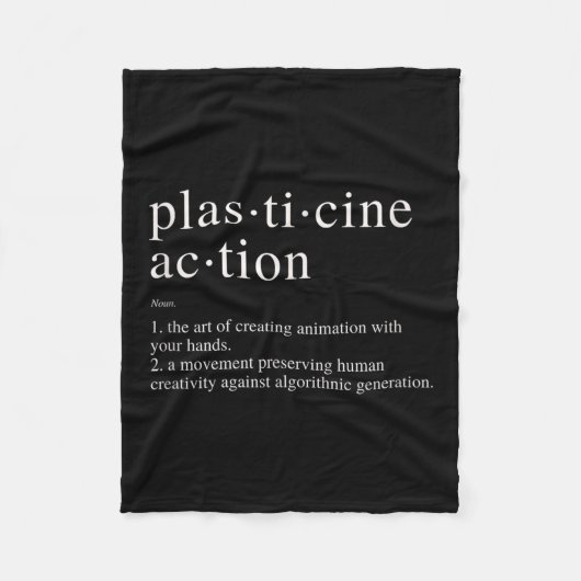 Couverture Polaire Définition d'action Plasticine Support minimal Hu (Devant)
