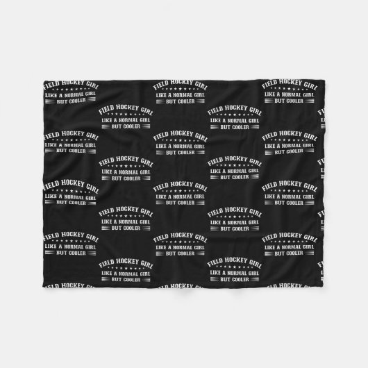 Couverture Polaire Définition de Field Hockey Girl  (Devant (Horizontal))