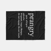 Couverture Polaire Définition de la colère Grossesse de chemise Funny (Devant (Horizontal))