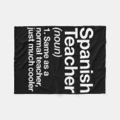 Couverture Polaire Définition De L'Enseignant Espagnol Fun Byter To S (Devant (Horizontal))