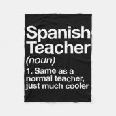 Couverture Polaire Définition De L'Enseignant Espagnol Fun Byter To S (Devant)