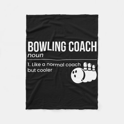 Couverture Polaire Définition de l'entraîneur de Bowling (Devant)