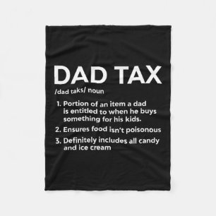 Couverture Polaire Définition de l'impôt Cadeaux pour papa Drôle papa