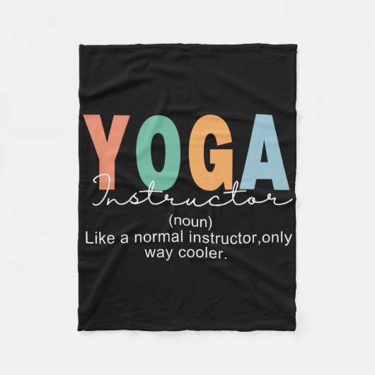 Couverture Polaire Définition de professeur de yoga normal seulement (Devant)