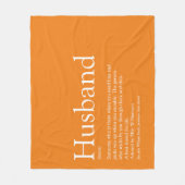 Couverture Polaire Définition Moderne de Mari Orange Amusant (Devant)