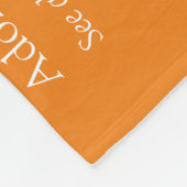 Couverture Polaire Définition Moderne de Mari Orange Amusant (Coin)