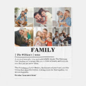 Couverture Polaire Définition personnalisée de la famille de collages (Devant)