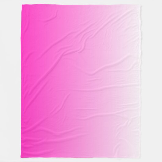 Couverture Polaire dégradé à deux tons foncé rose chaud (Devant)