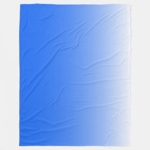 Couverture Polaire dégradé à deux tons ombre électrique bleu