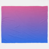 Couverture Polaire dégradé bleu et rose ombre (Devant (Horizontal))