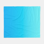 Couverture Polaire Dégradé de couleur bleu (Devant (Horizontal))