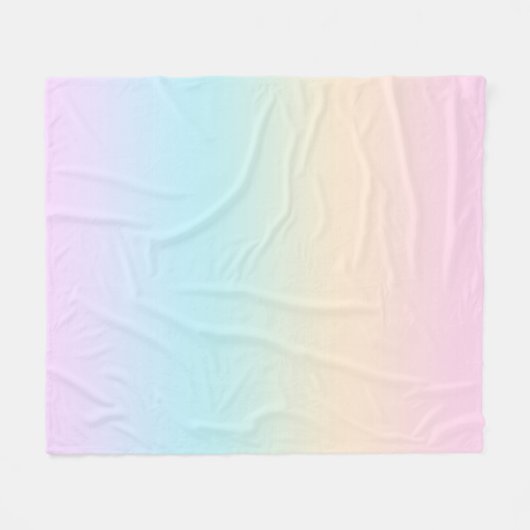 Couverture Polaire dégradé de couleur pastel (Devant (Horizontal))
